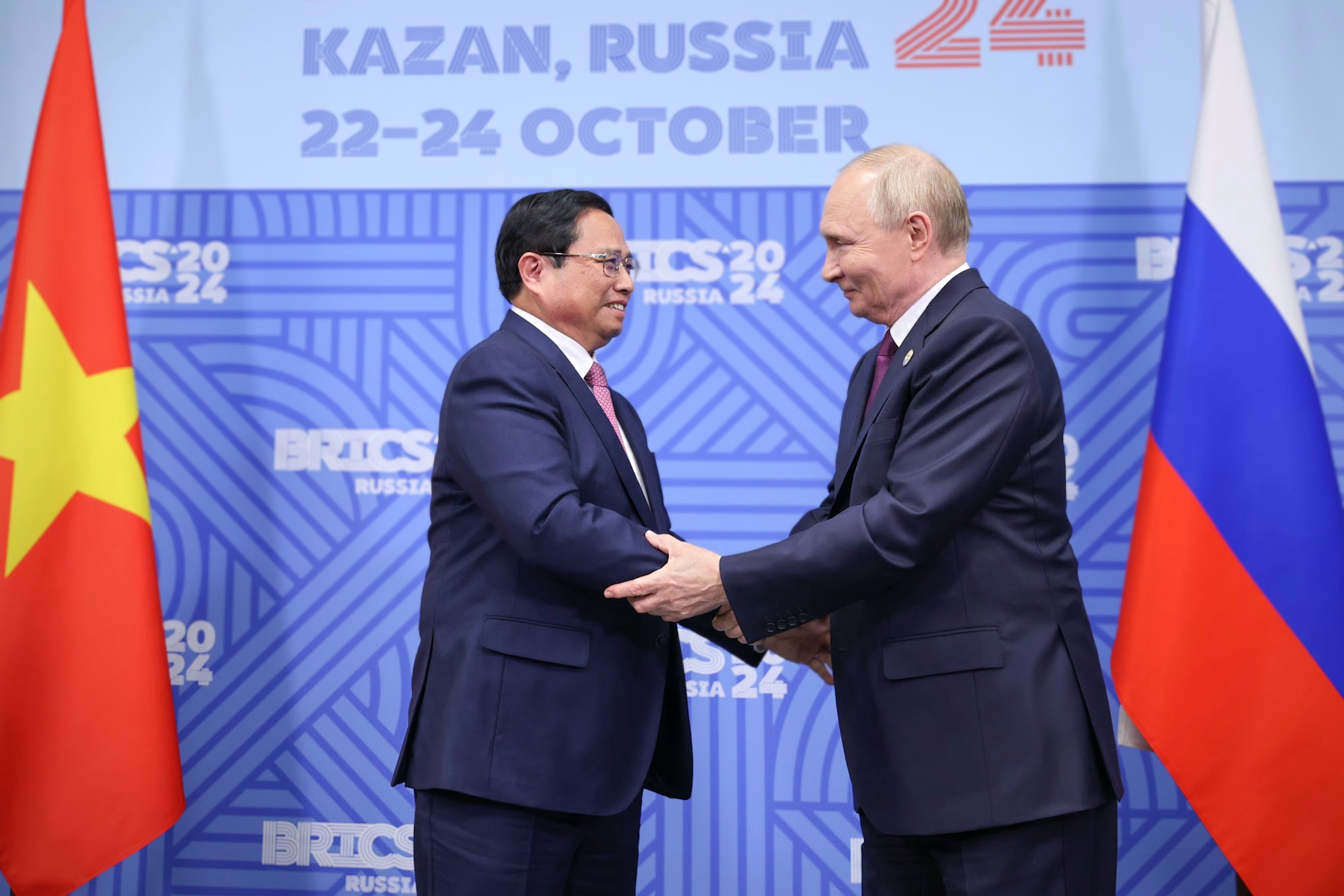 Thủ tướng hội đàm với Tổng thống Putin - hoạt động đối ngoại cuối cùng tại Kazan- Ảnh 1.