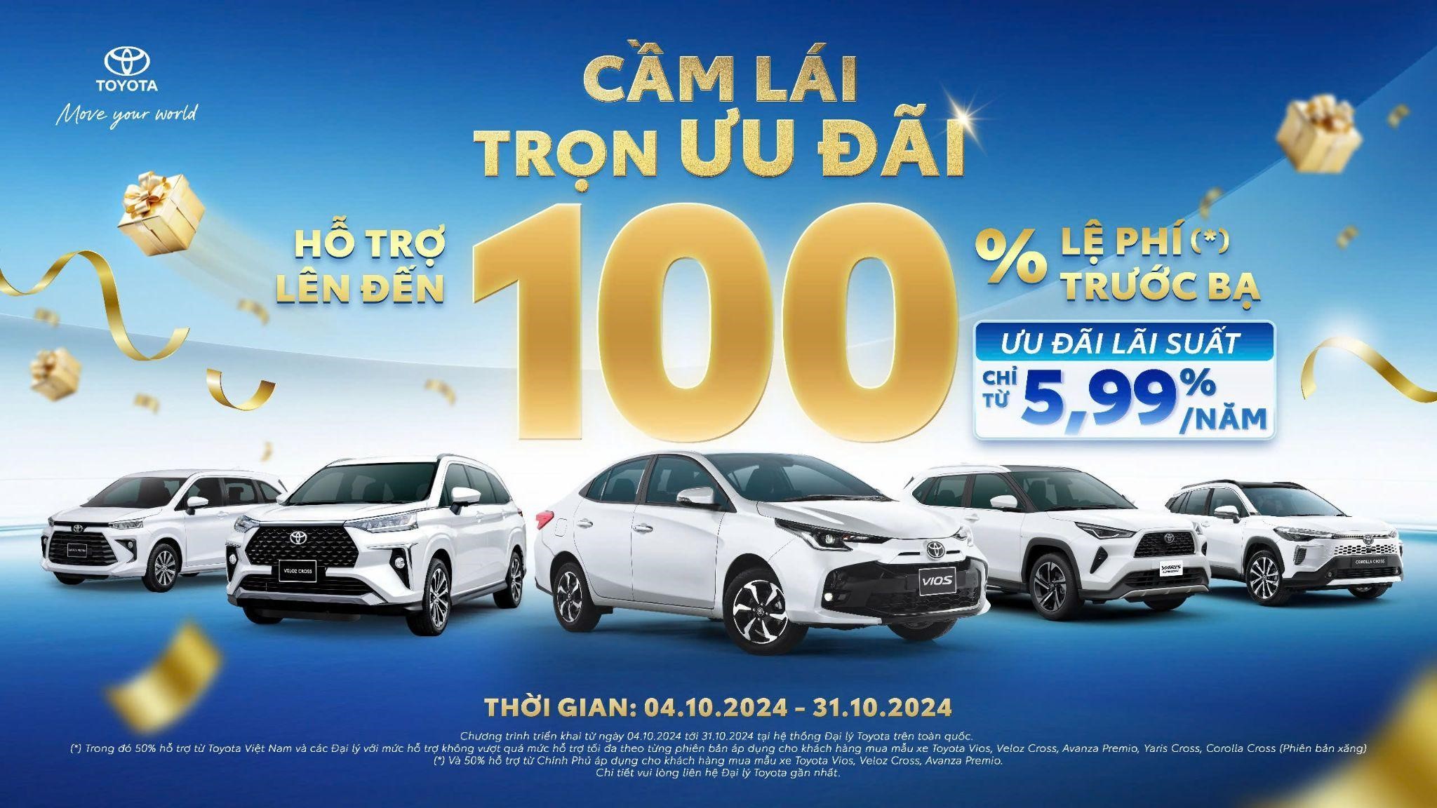 Nhận ngay ưu đãi 100% lệ phí trước bạ khi mua xe Toyota trong tháng 10- Ảnh 1.