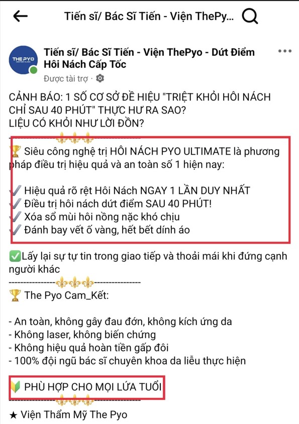 (Bài 2) Rủi ro pháp lý đằng sau quảng cáo "thần thánh" của The Pyo- Ảnh 1.