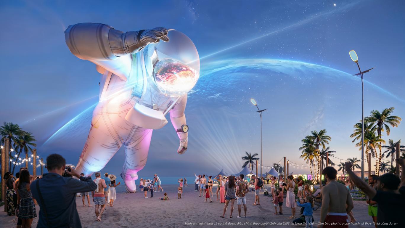 Sắp ra mắt siêu đô thị trái tim Caraworld, "hàng xóm chung vách" với sân bay quốc tế Cam Ranh- Ảnh 3. A person in a space suit Description automatically generated