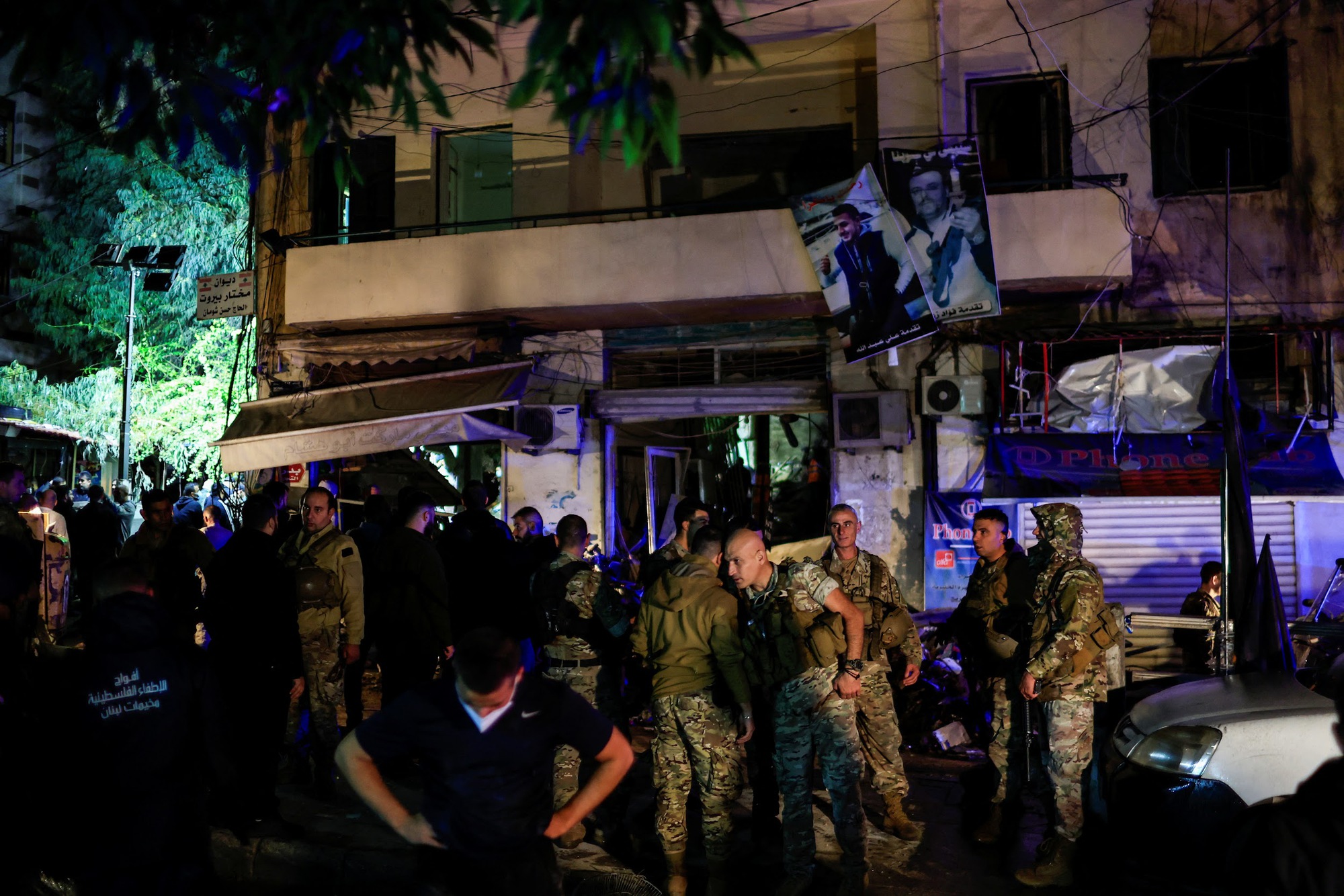 Aftermath of Israeli strike in Zuqaq al-Blat, in Beirut