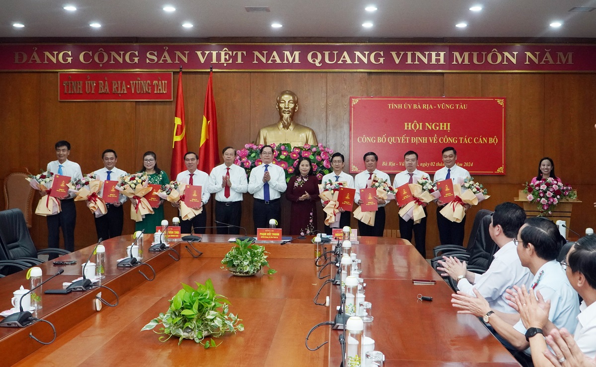 Bà Rịa - Vũng Tàu điều động, bổ nhiệm nhiều cán bộ lãnh đạo sở, ngành- Ảnh 1.