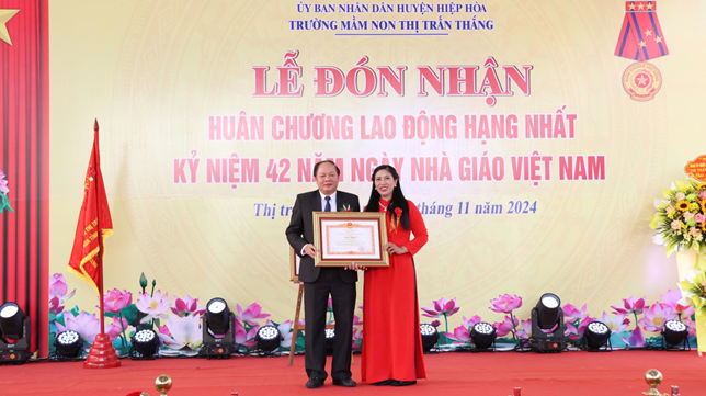 Trường mầm non Thị Trấn Thắng (Huyện Hiệp Hòa – tỉnh Bắc Giang): Nơi ươm mầm những búp măng non- Ảnh 4.