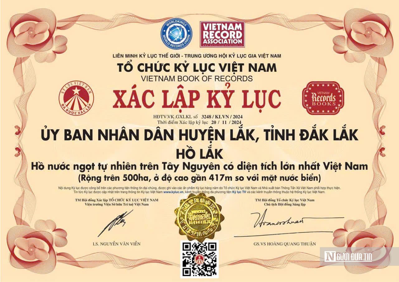 Đắk Lắk: Đề nghị điều chỉnh nội dung xác lập kỷ lục đối với hồ Lắk- Ảnh 3.