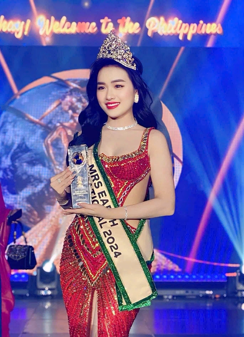 Vũ Thị Hoa đăng quang Mrs Earth International 2024- Ảnh 3.