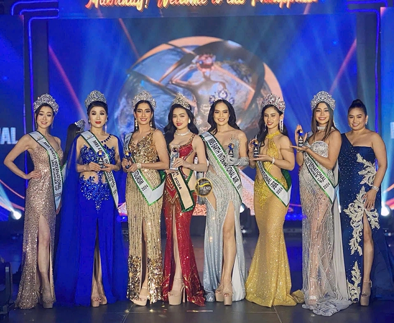 Vũ Thị Hoa đăng quang Mrs Earth International 2024- Ảnh 1.