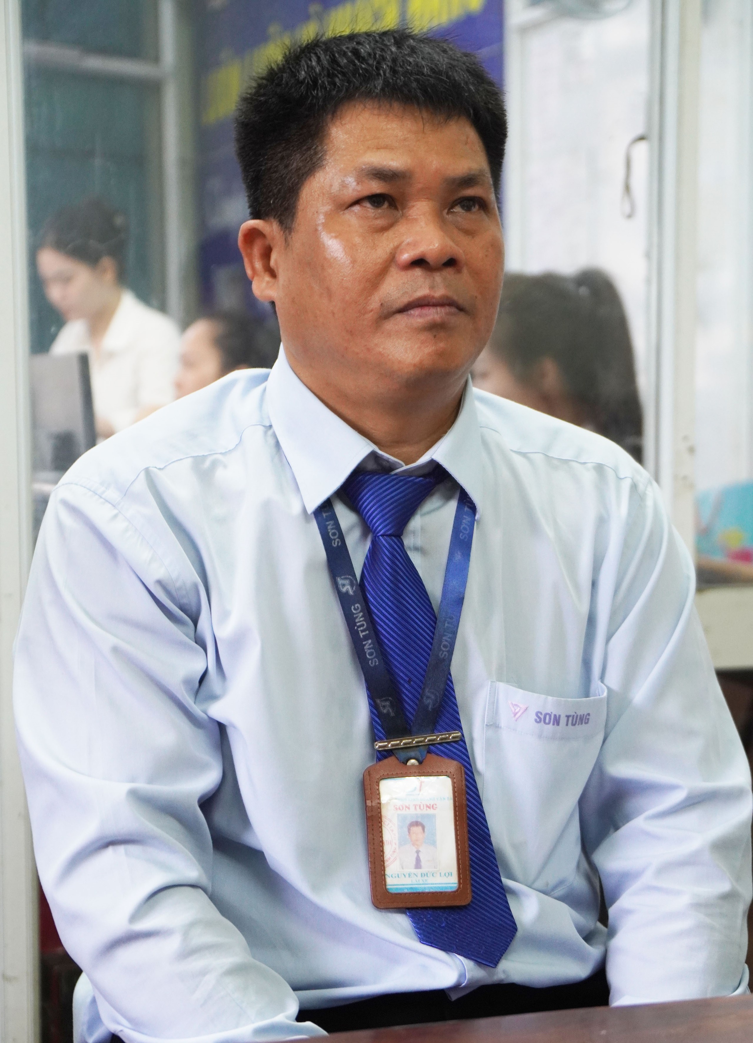 Tài xế Nguyễn Đức Lợi. Ảnh:TD Tài xế Nguyễn Đức Lợi. Ảnh:TD