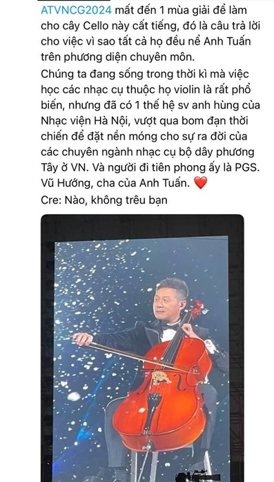 MC Anh Tuấn - "Anh tài" thứ 34 chơi cello tại concert "Chông Gai" khiến khán giả "ngả mũ" thán phục- Ảnh 5.