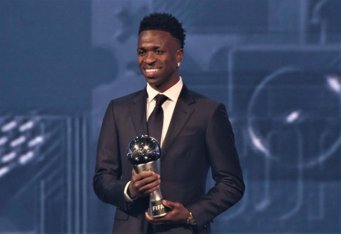 Vinicius Junior giành giải thưởng FIFA The Best 2024.