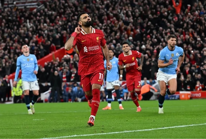 Mohamed Salah tỏa sáng giúp Liverpool hạ đẹp Man City. (Ảnh: Getty)