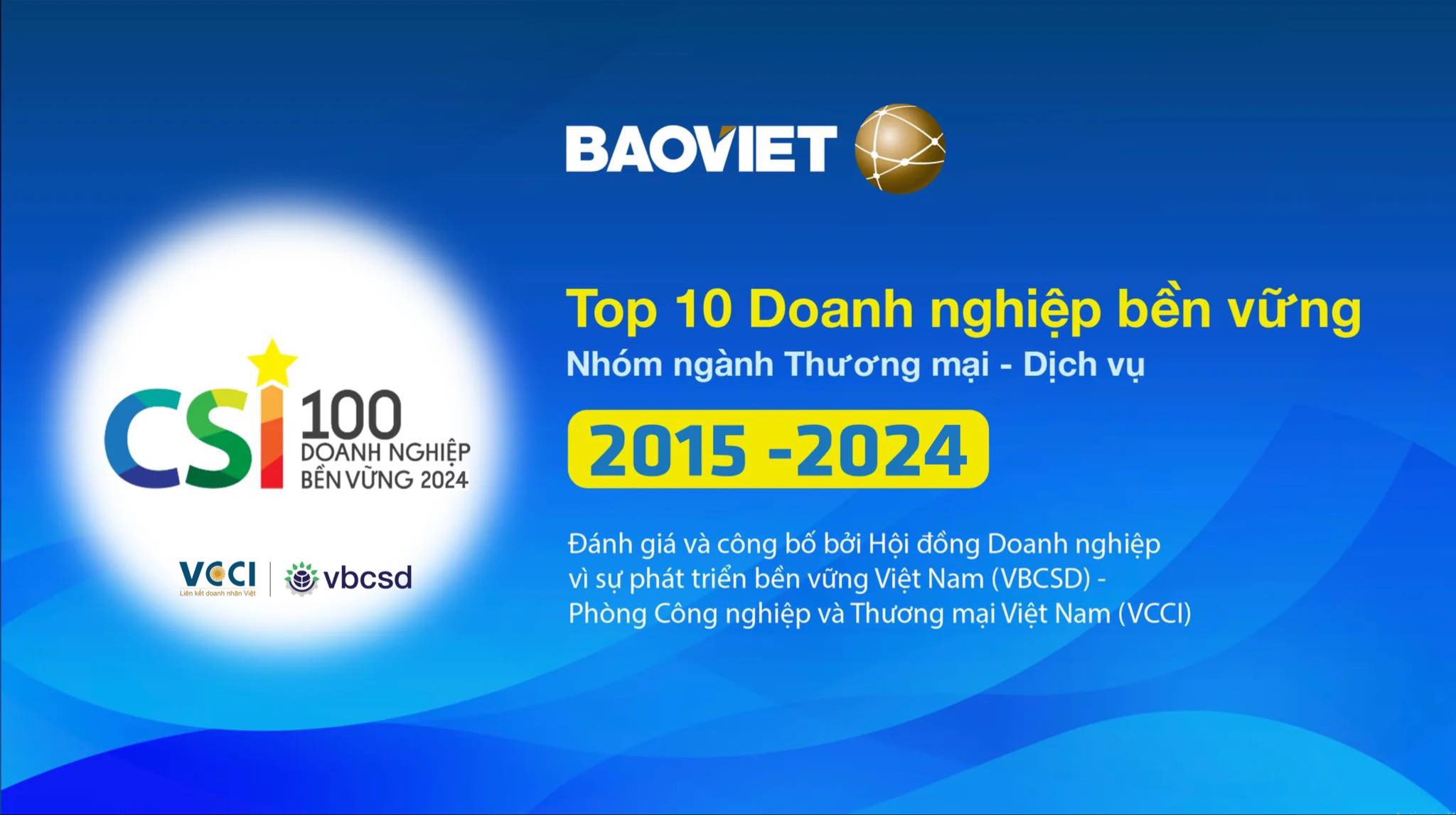 Bảo Việt 60 năm - liên tiếp được vinh danh 
trong Top 10 “Doanh nghiệp bền vững nhất Việt Nam”- Ảnh 3.