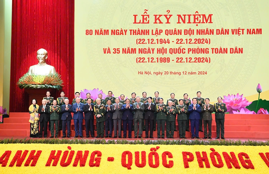 Tổ chức trọng thể Lễ kỷ niệm 80 năm Ngày thành lập Quân đội nhân dân Việt Nam- Ảnh 17.