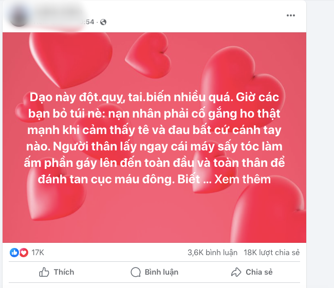 Chữa đột quỵ bằng "ho mạnh, sấy vào gáy", bác sĩ lên tiếng- Ảnh 1.