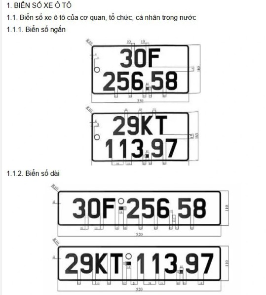 Quy định về quy chuẩn biển số xe áp dụng từ tháng 1/2025, ai cũng nên biết- Ảnh 2.