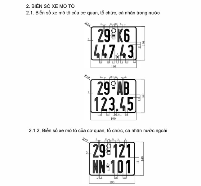 Quy định về quy chuẩn biển số xe áp dụng từ tháng 1/2025, ai cũng nên biết- Ảnh 4.