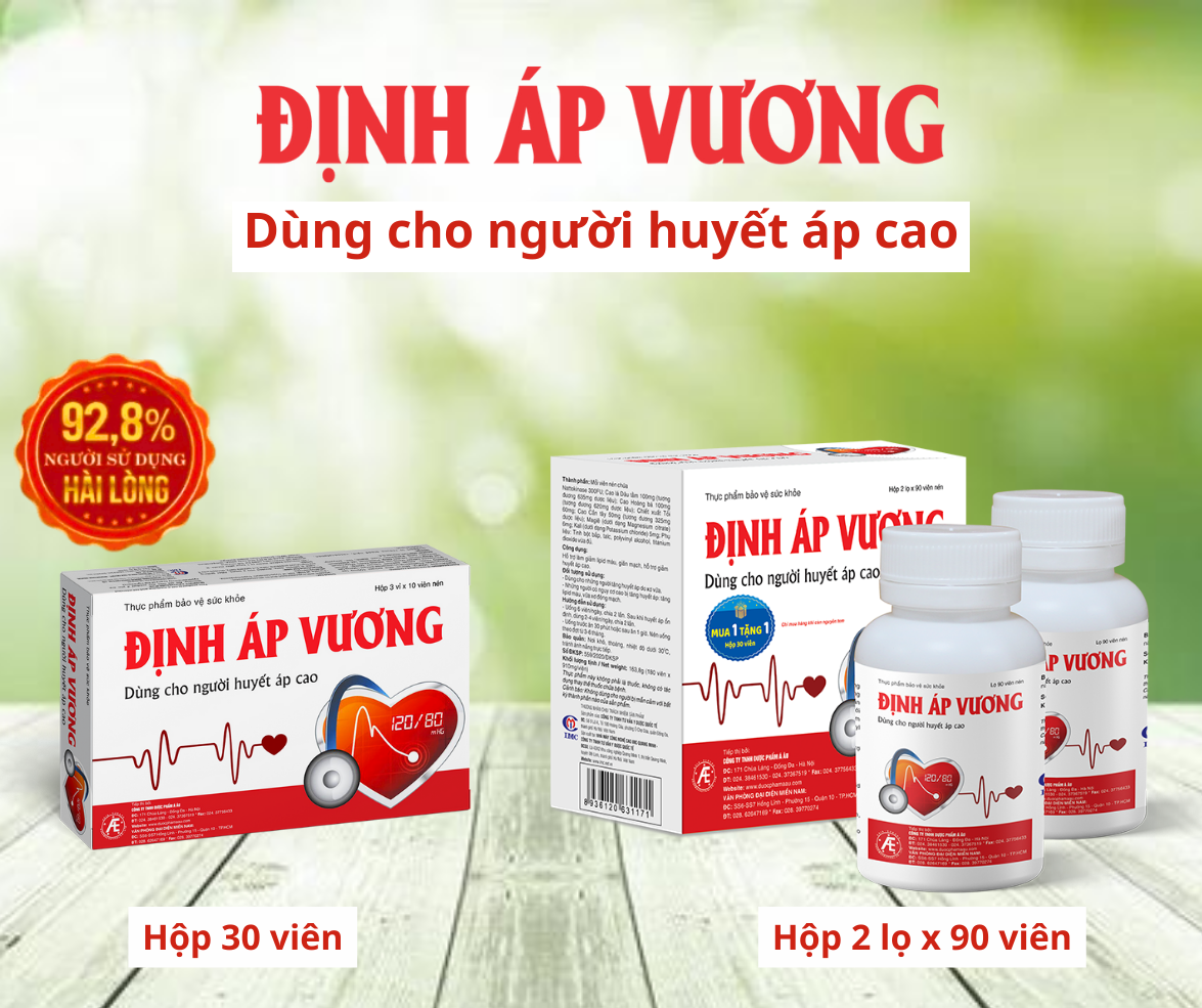 Định Áp Vương - Giải pháp tối ưu cho người huyết áp cao- Ảnh 1.