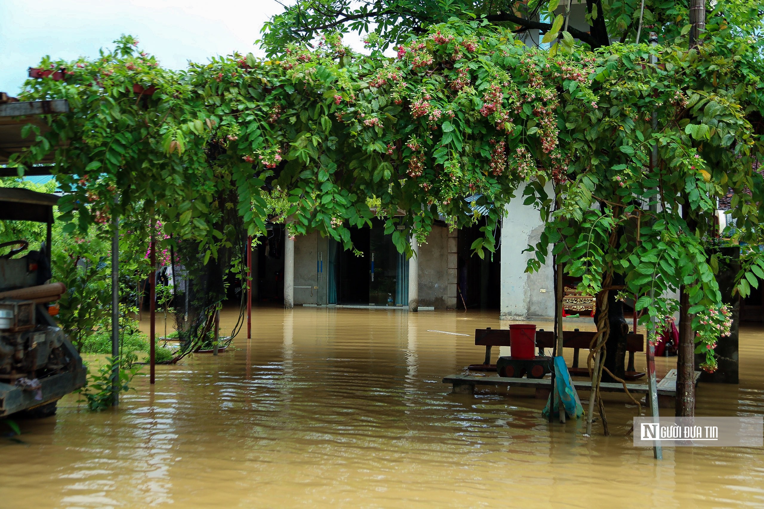 Ngoại thành Hà Nội chìm trong "biển nước"- Ảnh 7.