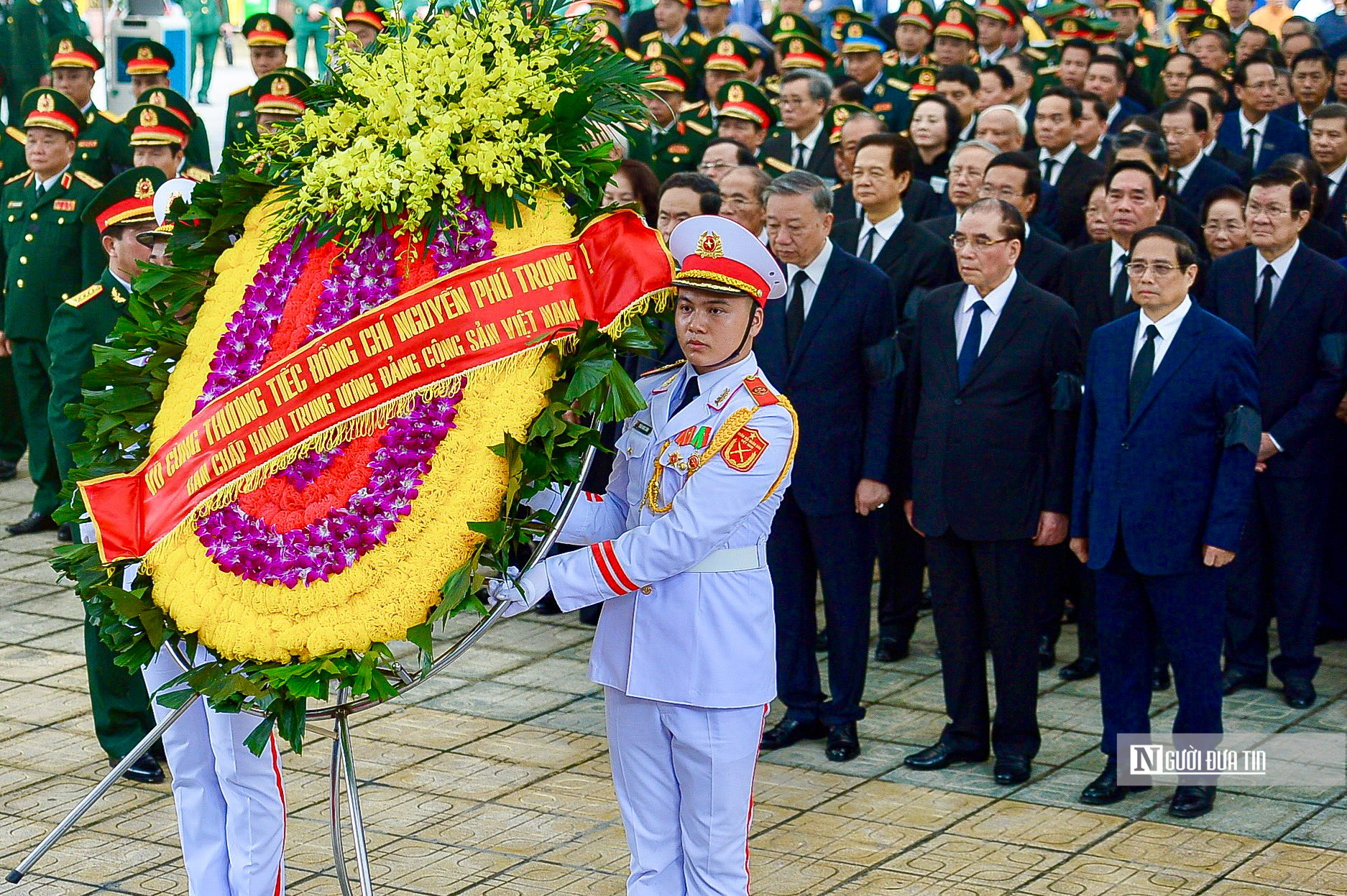 Lãnh đạo Đảng, Nhà nước viếng Tổng Bí thư Nguyễn Phú Trọng- Ảnh 2.