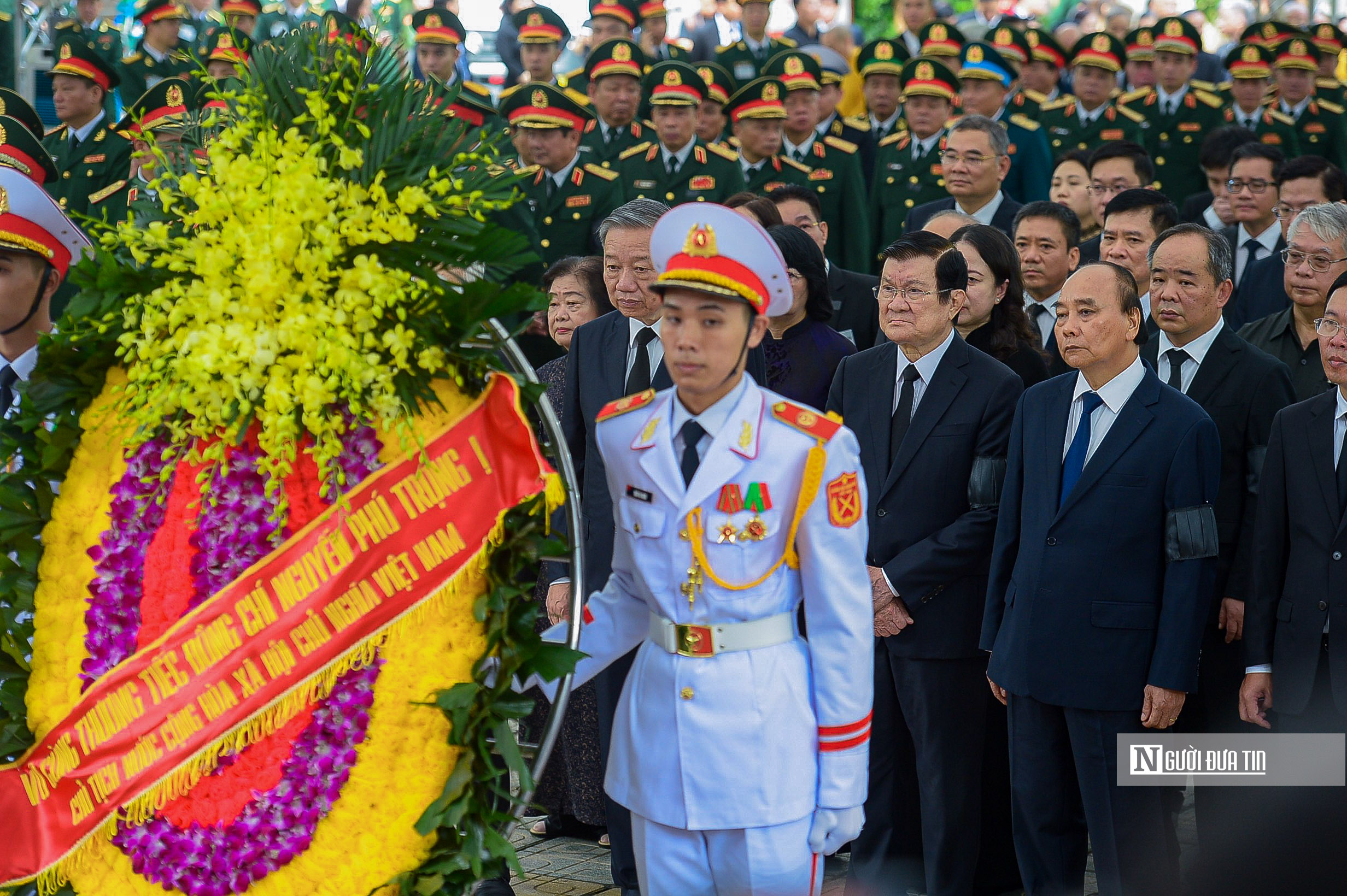 Lãnh đạo Đảng, Nhà nước viếng Tổng Bí thư Nguyễn Phú Trọng- Ảnh 4.
