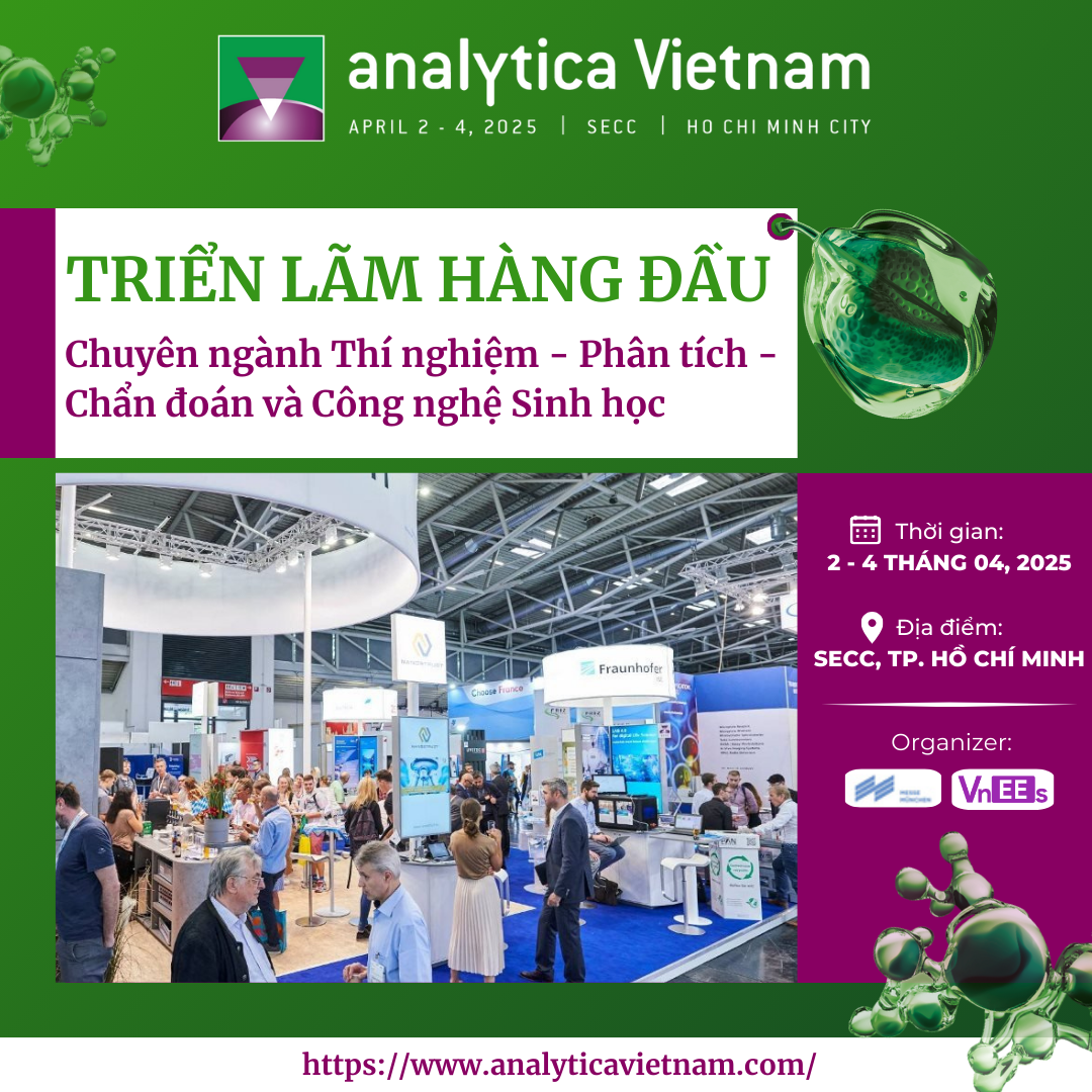 Triển lãm analytica Vietnam 2025 bùng nổ chưa từng thấy với 80% diện tích gian hàng đã được bán ra- Ảnh 1.