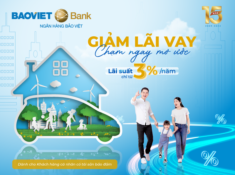 BaoViet Bank ưu đãi lãi vay từ 3% cho khách hàng cá nhân- Ảnh 1.