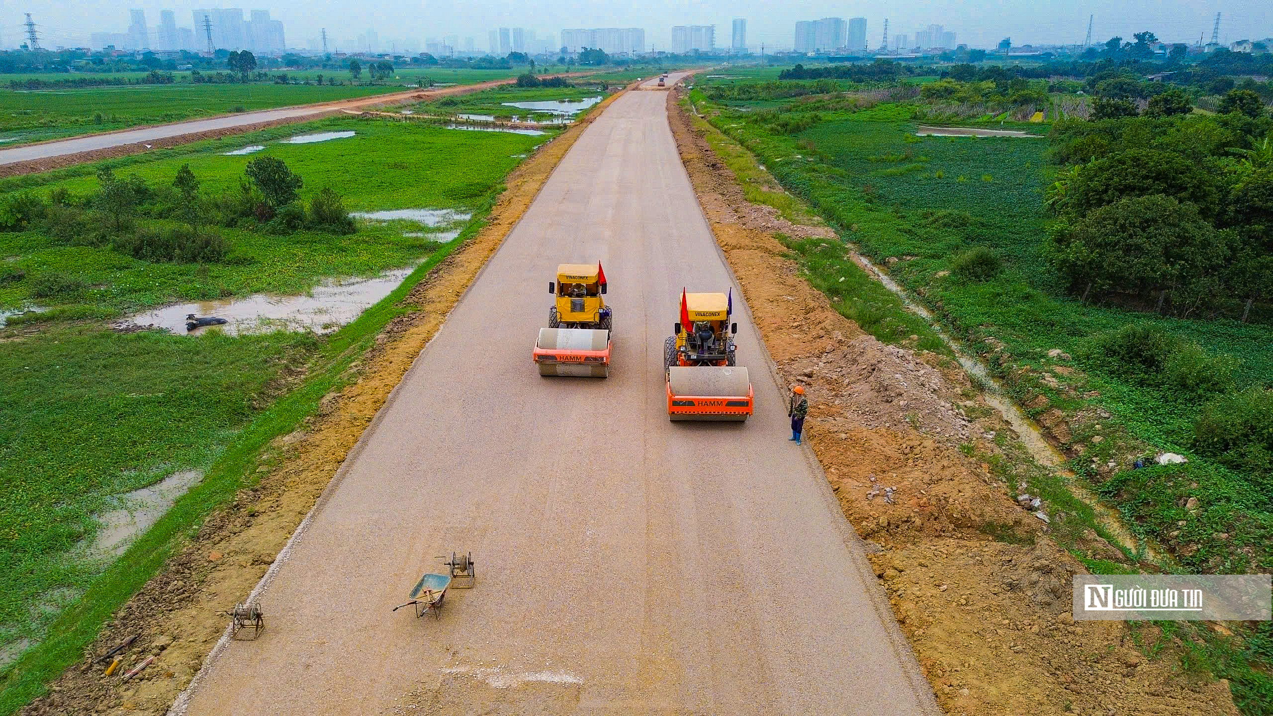 Hình hài tuyến đường Vành đai 4 - vùng Thủ đô sau 1 năm thi công- Ảnh 12.