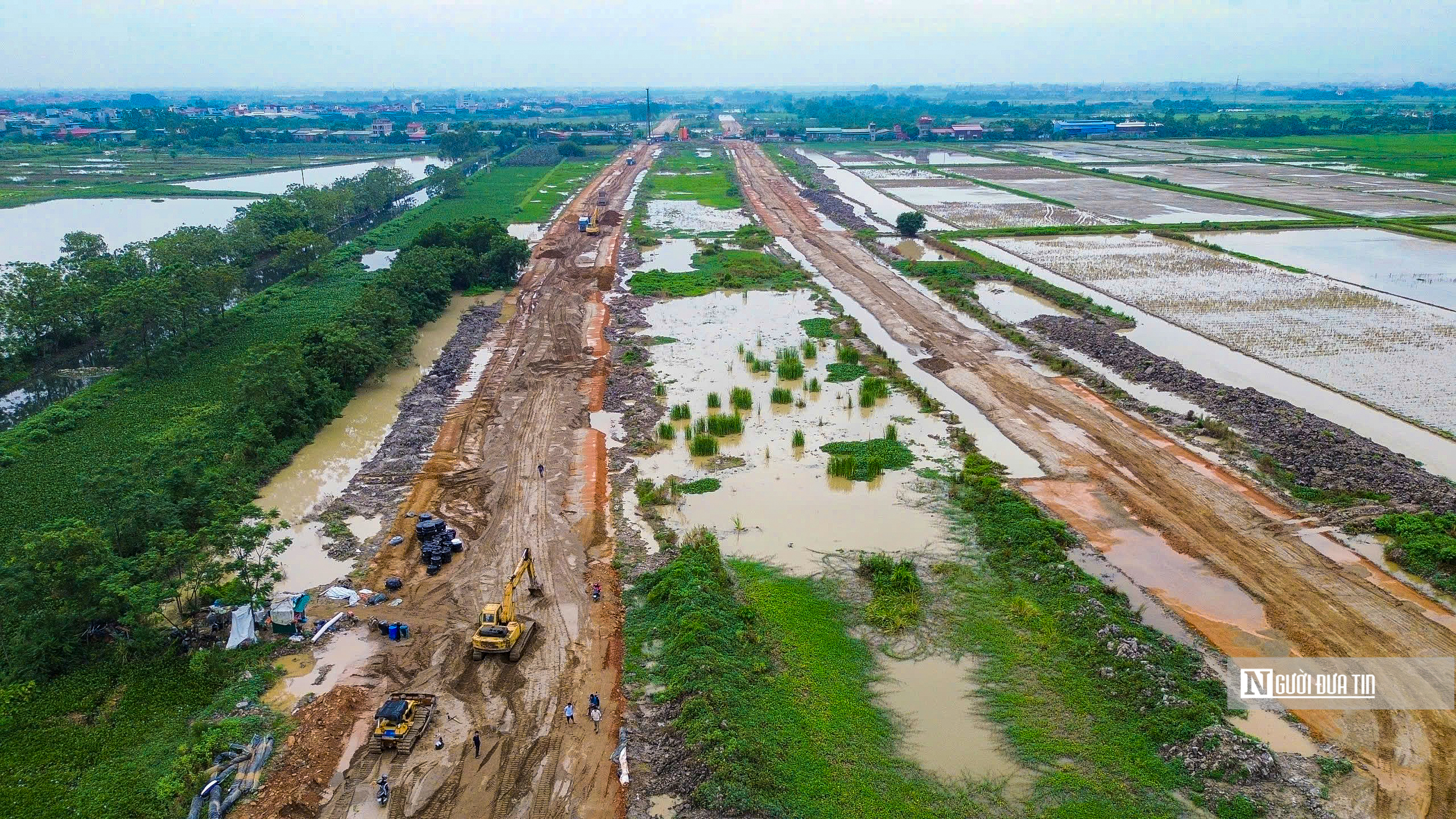 Hình hài tuyến đường Vành đai 4 - vùng Thủ đô sau 1 năm thi công- Ảnh 13.