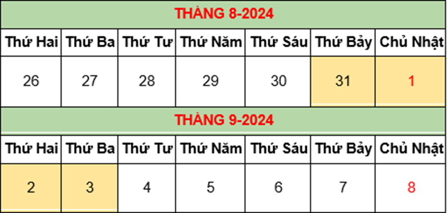 Lễ Quốc khánh 2/9 năm nay, học sinh, sinh viên được nghỉ mấy ngày?- Ảnh 1.