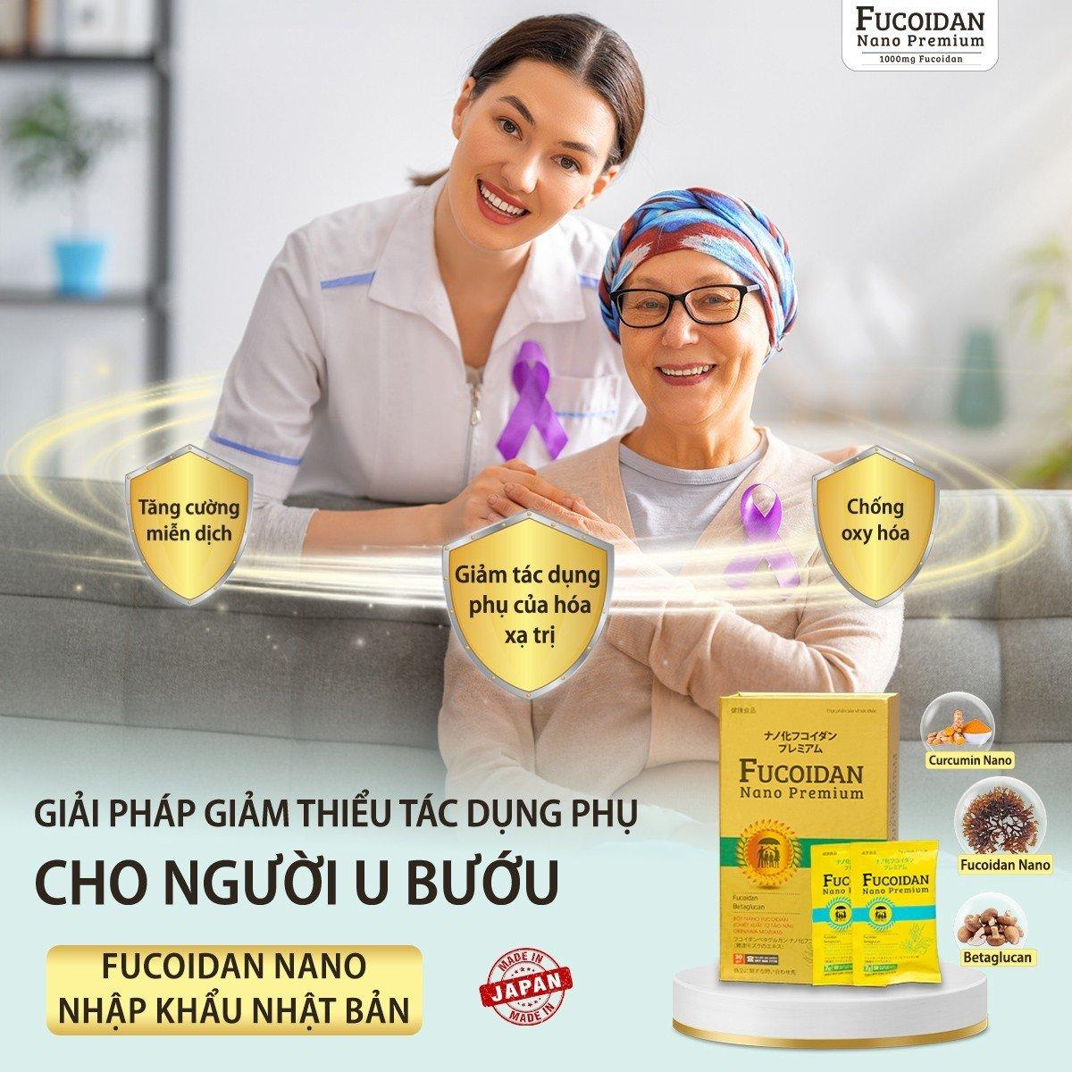 Fucoidan Nano Premium - hiệu quả vượt trội cho người bệnh ung bướu với Fucoidan Nano 1000mg- Ảnh 1.