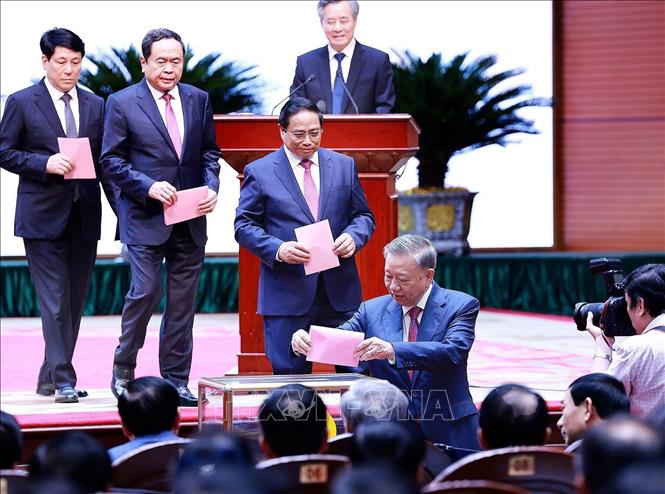 Đồng chí Tô Lâm được bầu giữ chức Tổng Bí thư Ban Chấp hành Trung ương Đảng Cộng sản Việt Nam- Ảnh 1.