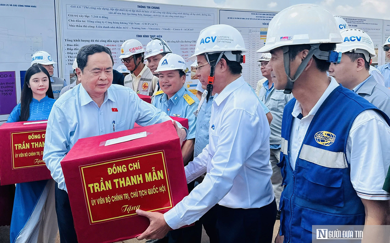 Chủ tịch Quốc hội Trần Thanh Mẫn kiểm tra tiến độ Dự án Sân bay Long Thành- Ảnh 4. Chủ tịch Quốc hội Trần Thanh Mẫn kiểm tra tiến độ Dự án Sân bay Long Thành- Ảnh 4.