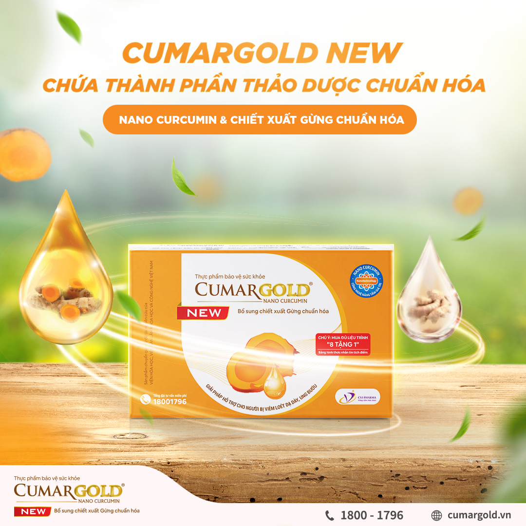 CumarGold New - Giải pháp hỗ trợ cho người trào ngược dạ dày ứng dụng công nghệ Nano- Ảnh 1.