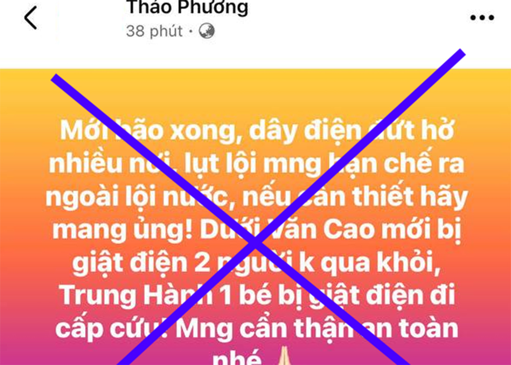 Hải Phòng: Xử phạt đối tượng đưa thông tin sai về 2 người bị điện giật tử vong- Ảnh 1.