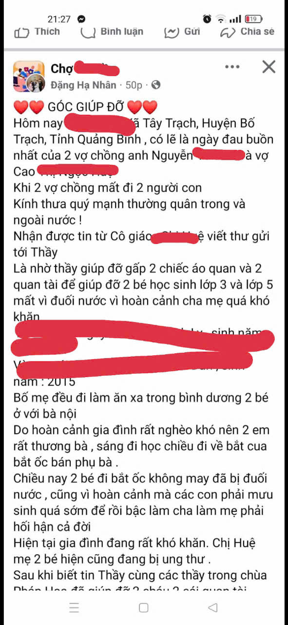 Quảng Bình: Lập trang mạng xã hội “từ thiện giả” lừa đảo chiếm đoạt tài sản- Ảnh 1.