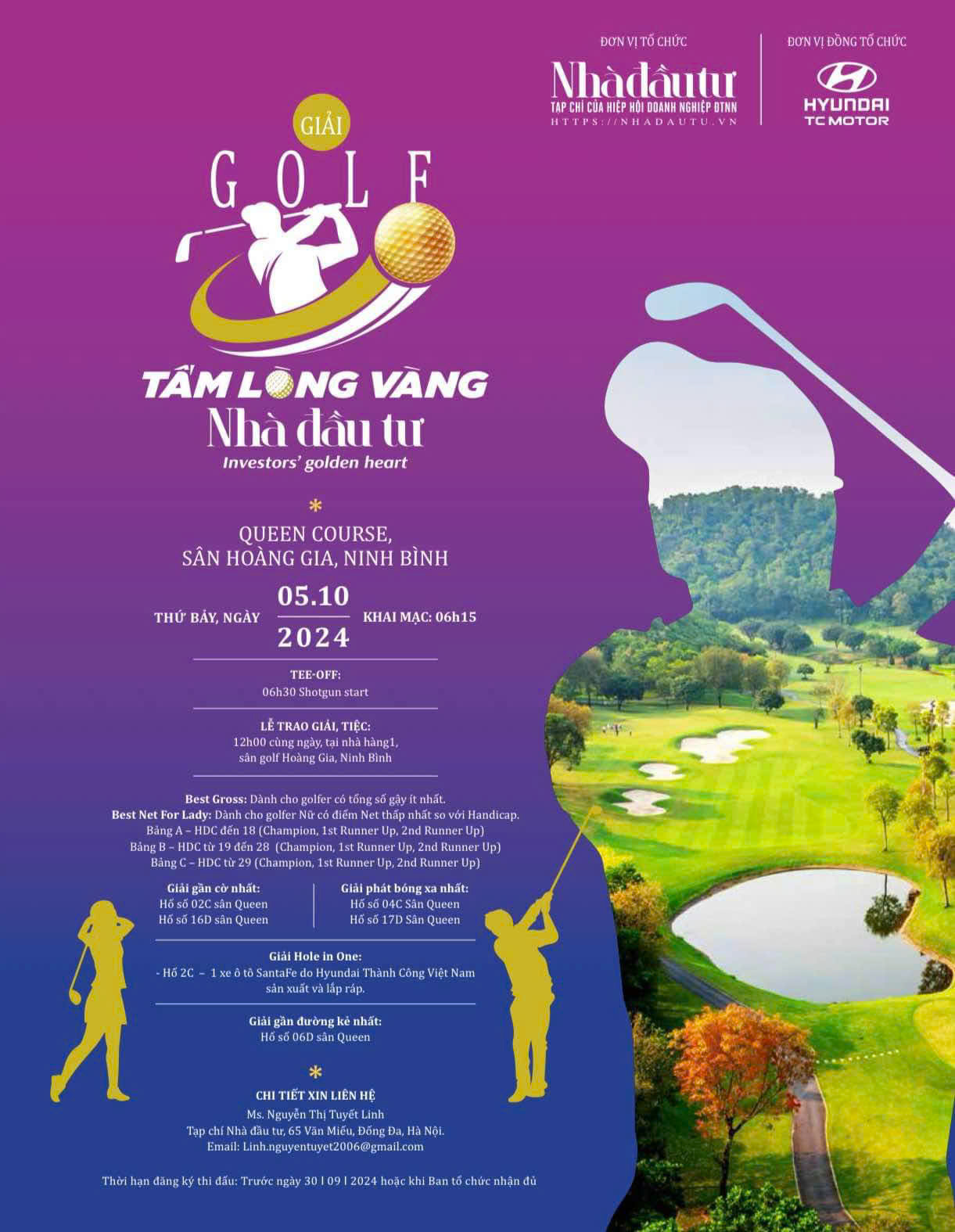 Giải golf “Tấm lòng vàng Nhà đầu tư