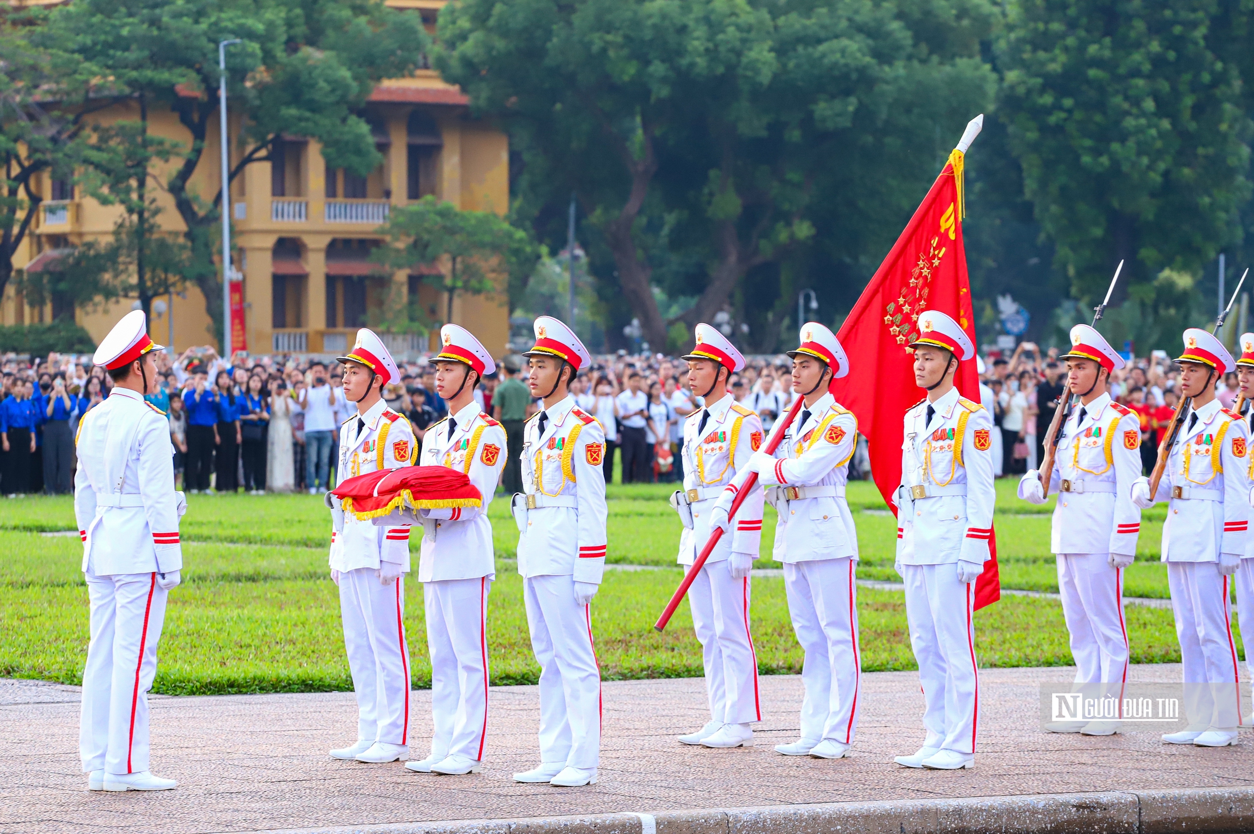 Trang nghiêm Lễ thượng cờ mừng Quốc khánh 2/9- Ảnh 3.