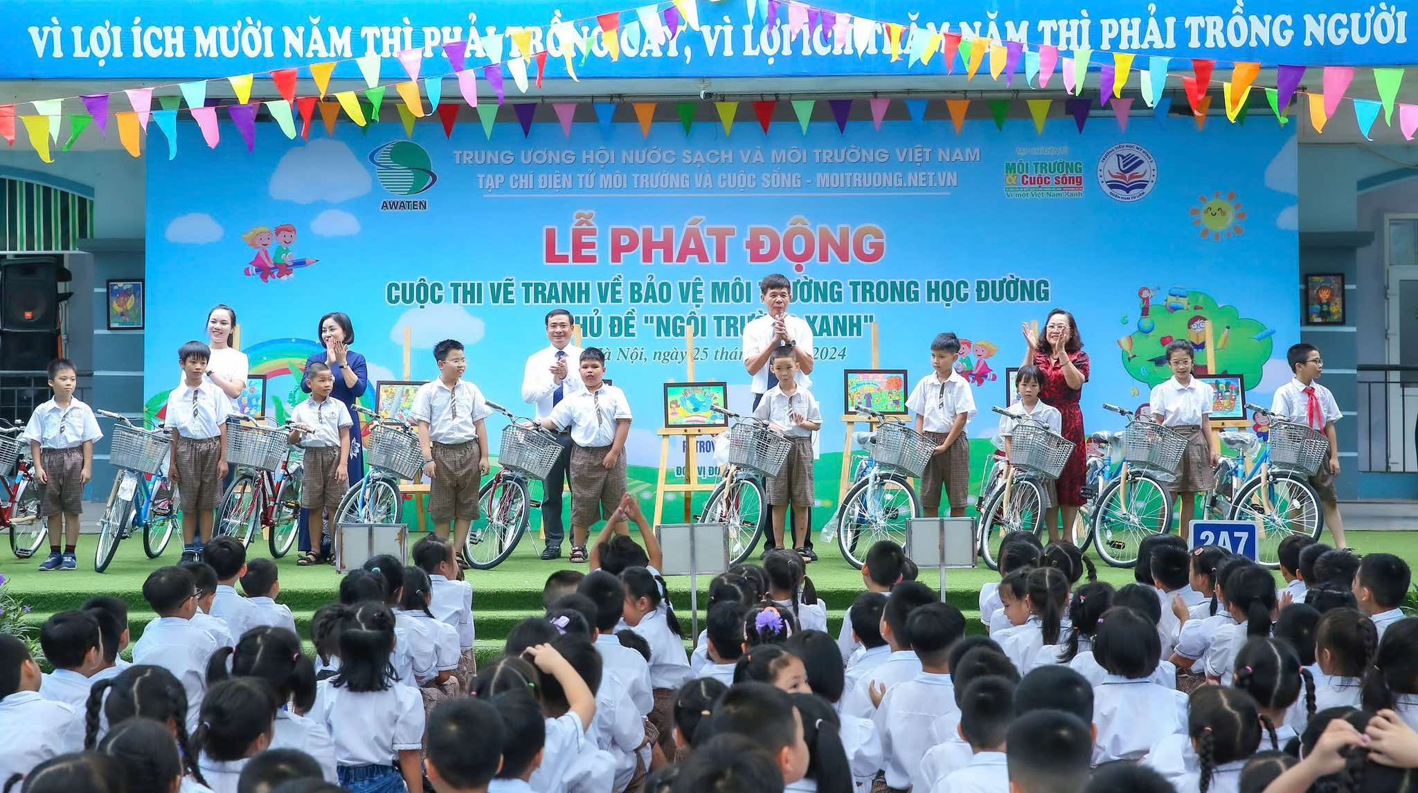 Phát động Cuộc thi vẽ tranh về Bảo vệ môi trường trong học đường - Chủ đề "Ngôi trường xanh"- Ảnh 2. Phát động Cuộc thi vẽ tranh về Bảo vệ môi trường trong học đường - Chủ đề "Ngôi trường xanh"- Ảnh 2.