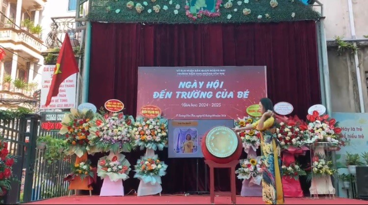 HÀ NỘI: Trường Mầm non Hoàng Văn Thụ vì một môi trường “xanh - sạch - đẹp - an toàn”, chào đón năm học mới- Ảnh 2.