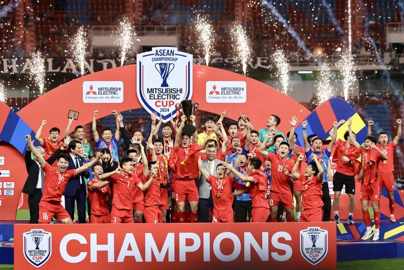 Đội tuyển Việt Nam giành chức vô địch ASEAN Cup 2024. (Theo VFF)