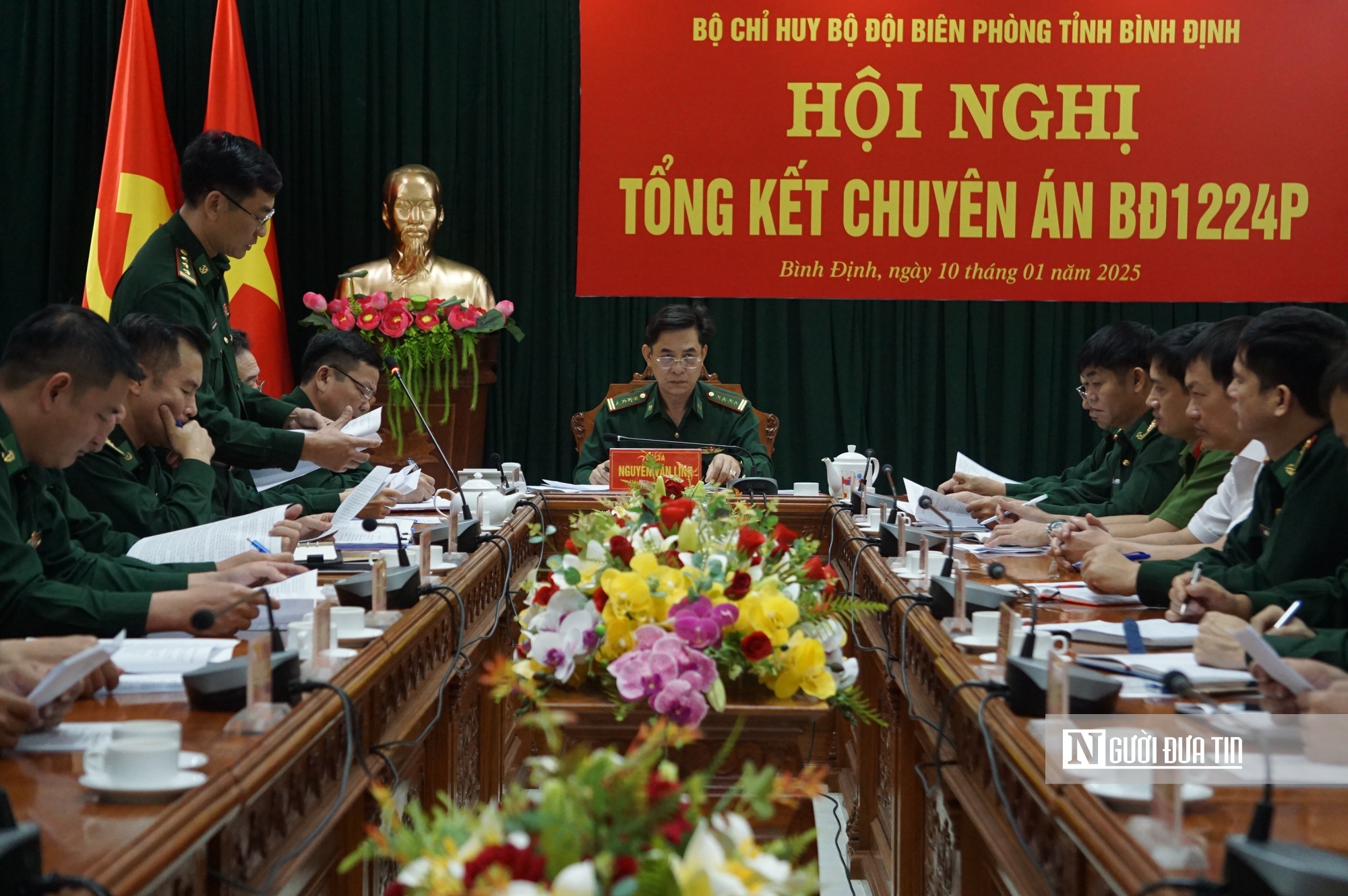 Bộ chỉ huy BĐBP tỉnh Bình Định tổng kết chuyên án. Ảnh: Thu Dịu Bộ chỉ huy BĐBP tỉnh Bình Định tổng kết chuyên án. Ảnh: Thu Dịu