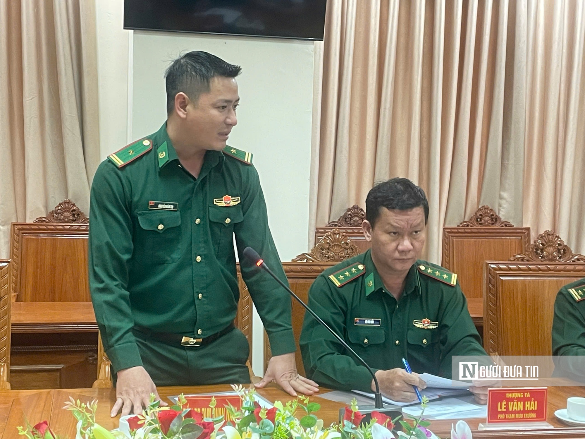 Thiếu tá Nguyễn Văn Thi - Đồn trưởng Đồn Biên phòng Tam Quan Nam chia sẻ. Thiếu tá Nguyễn Văn Thi - Đồn trưởng Đồn Biên phòng Tam Quan Nam chia sẻ.