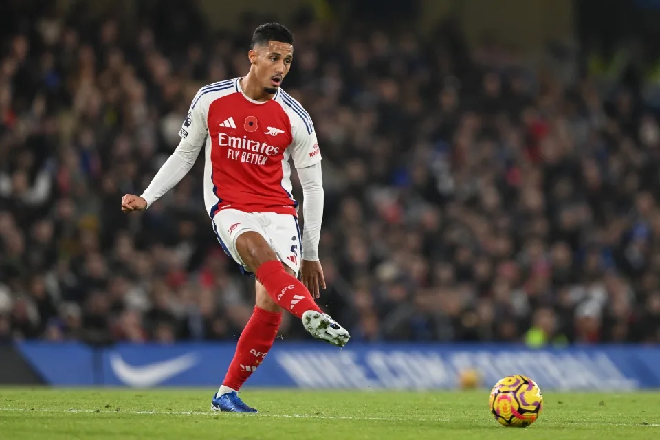 William Saliba của Arsenal được Real Madrid săn đón. (Ảnh: Getty Images)