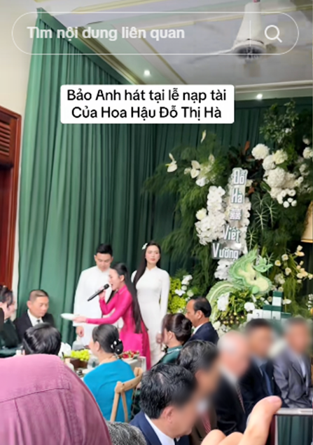 Ca sĩ Bảo Anh gây chú ý trong lễ ăn hỏi Đỗ Thị Hà - Ảnh 2.
