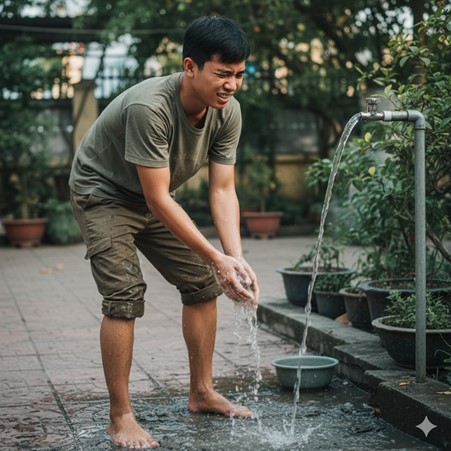 Sau khi lội nước ngập do mưa bão, khi về nhà cần làm luôn những việc này để bảo vệ sức khỏe - Ảnh 2.