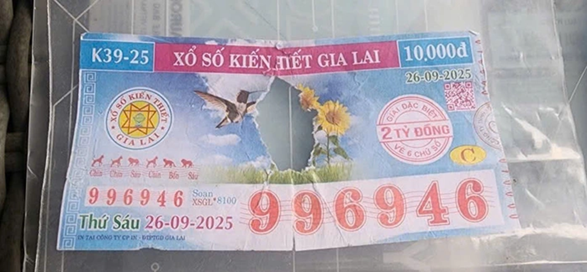 Vé số trúng 2 tỉ bị từ chối trả thưởng vì rách: Công ty XSKT Gia Lai trả lời chính thức - Ảnh 1.