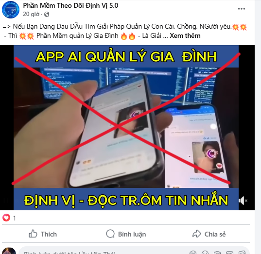 Cảnh báo thủ đoạn lừa đảo cài đặt ứng dụng “đọc tin nhắn của chồng/vợ”, “theo dõi người yêu” - Ảnh 2.