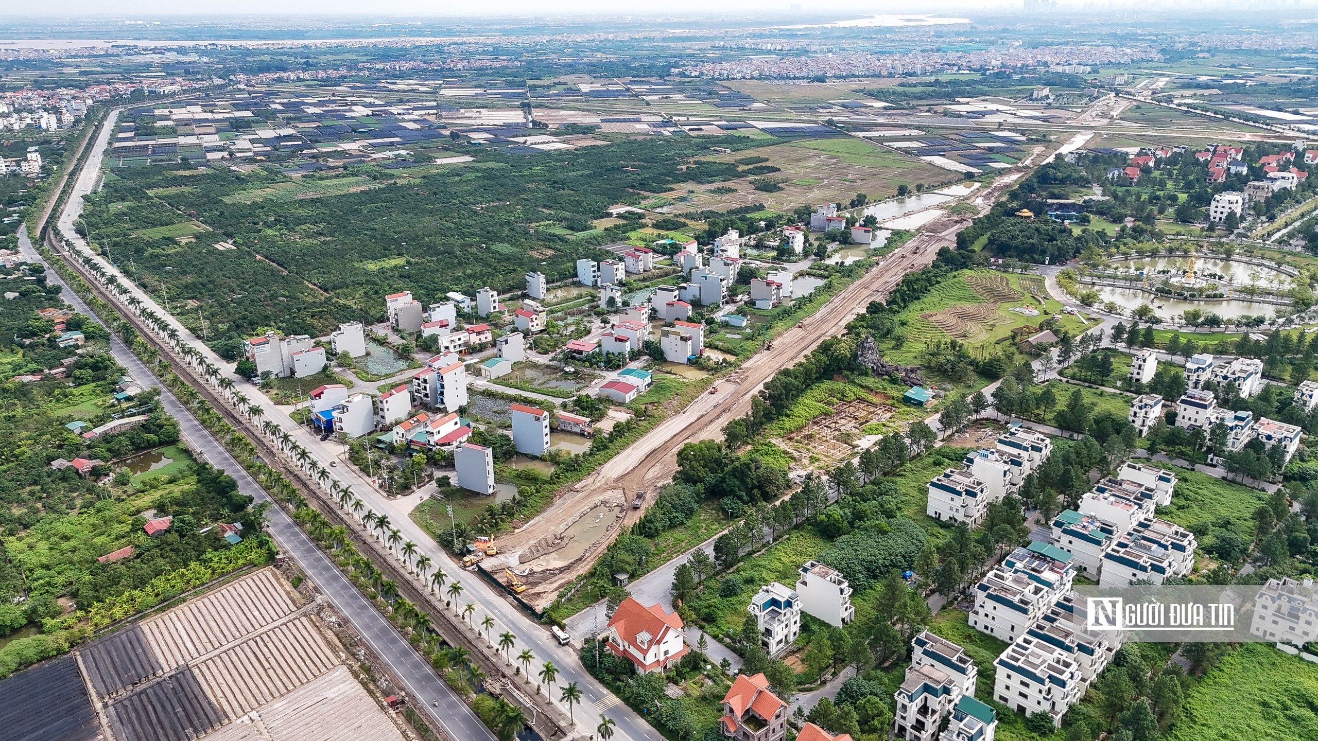 Toàn cảnh tuyến đường trị giá hơn 1.200 tỷ đồng tại ngoại thành Hà Nội - Ảnh 2.