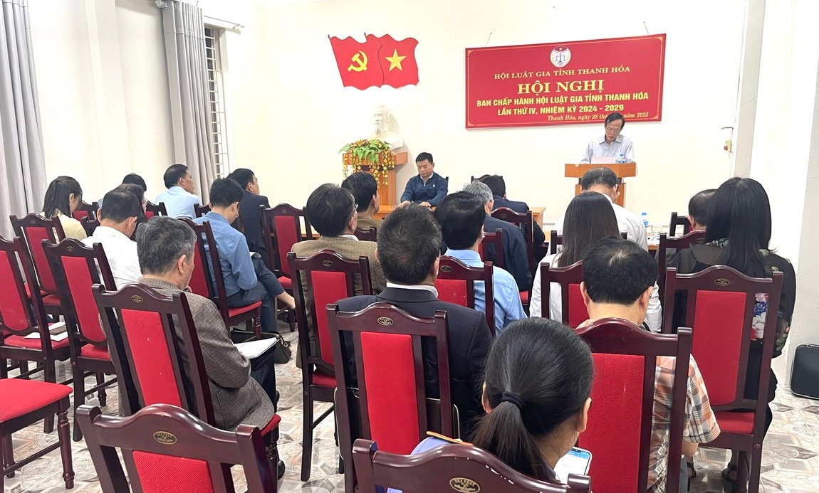 Ông Trần Thế Kính được bầu là Chủ tịch Hội Luật gia tỉnh Thanh Hóa - Ảnh 1.