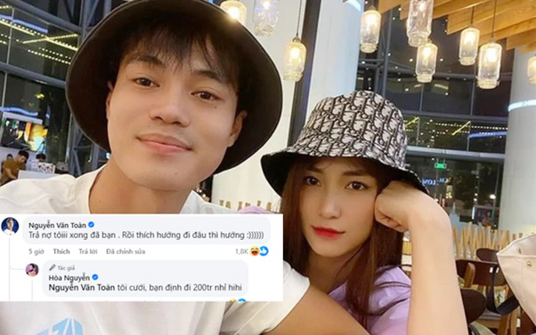 Cầu thủ Văn Toàn công khai "đòi nợ" Hòa Minzy  - Ảnh 2.
