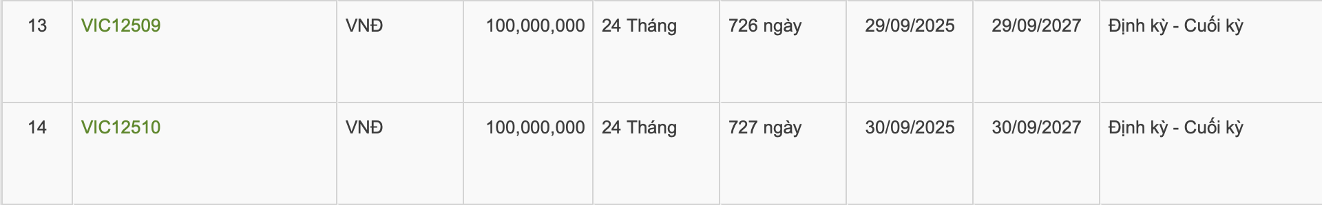 Vingroup huy động 5.000 tỷ đồng qua 2 lô trái phiếu trong 2 ngày cuối tháng 9/2025- Ảnh 1.